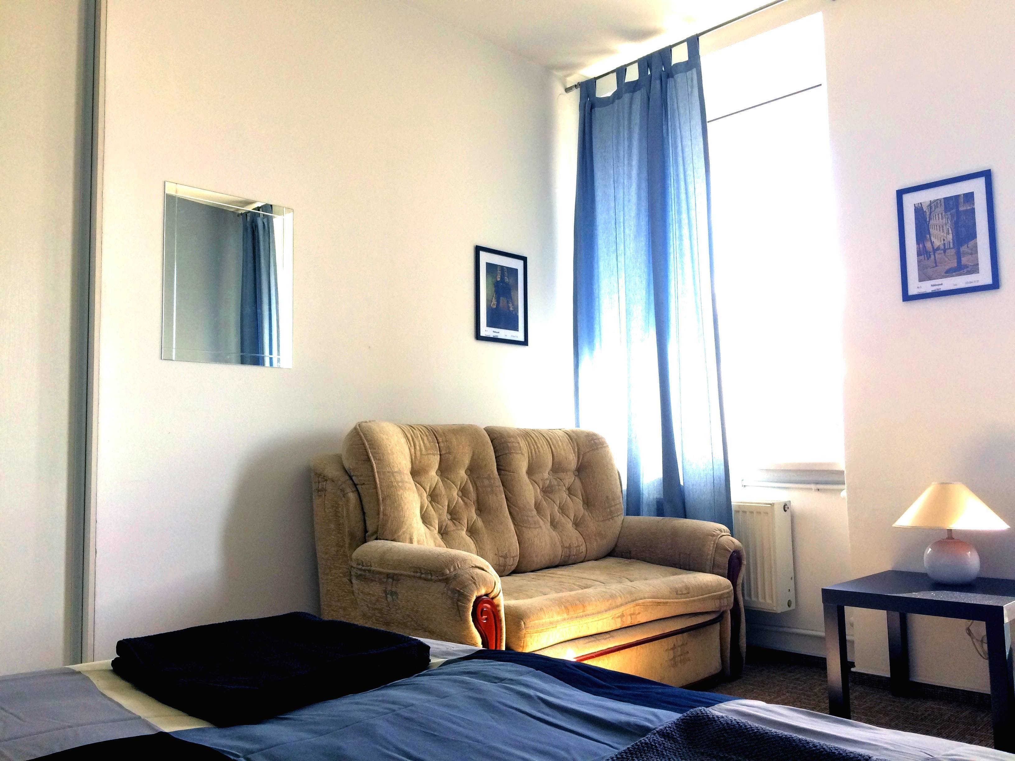 Standard Double Room, 1 Queen Bed, Shared Bathroom, City View (No 3) | Free WiFi, bed sheets