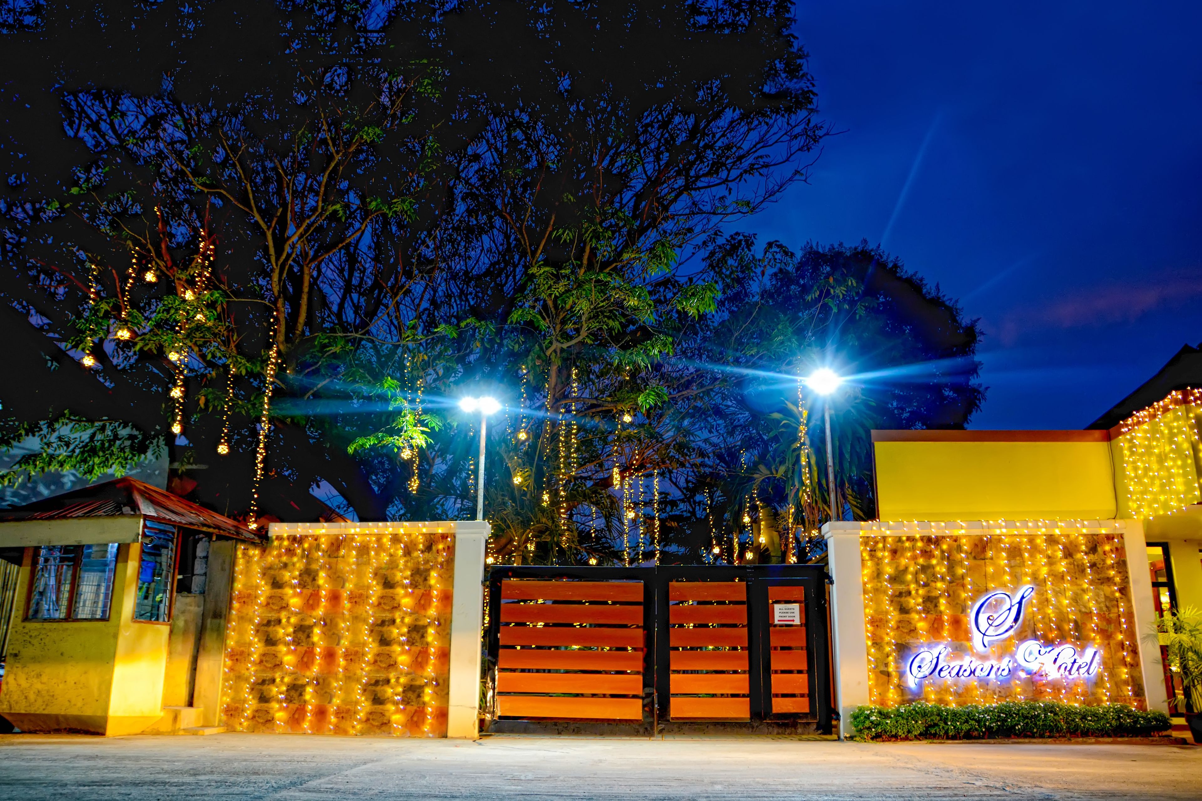 front of property – evening/night