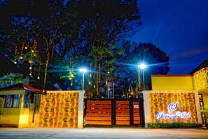 Front of property – evening/night