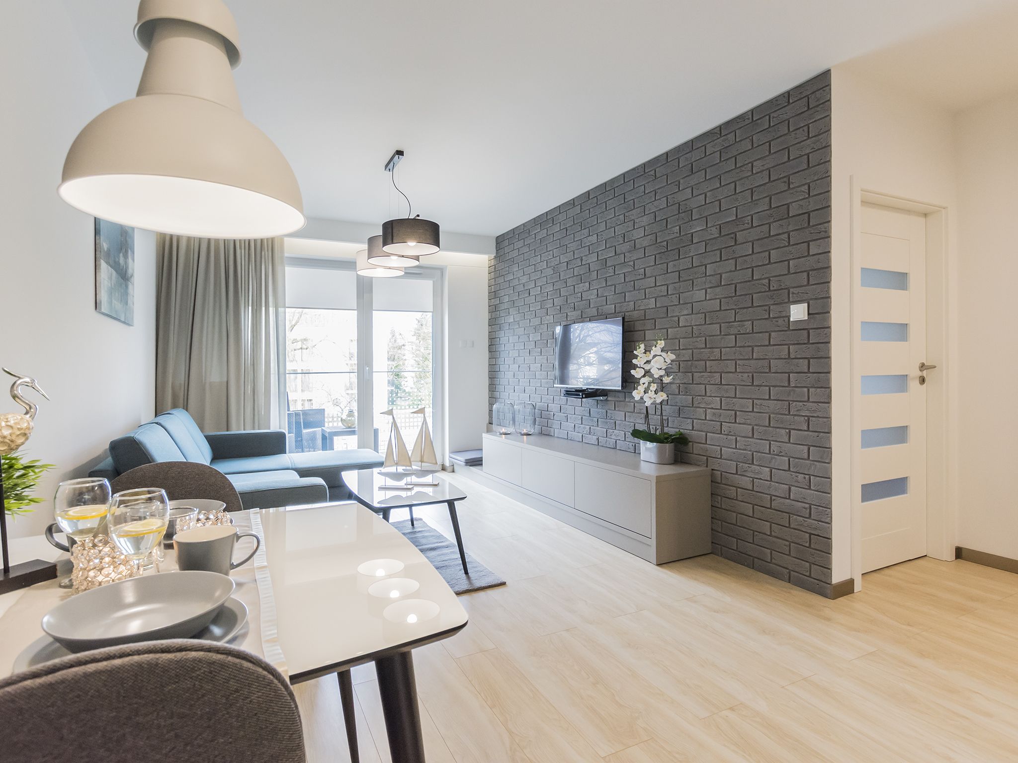 アパートメント (Solna  B103) | リビングルーム | 薄型テレビ