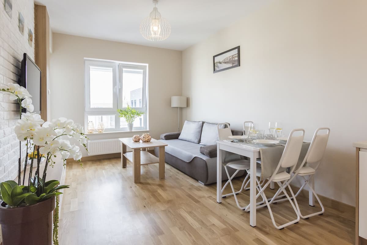 Appartement (Solna B505) | Salle de séjour | Télévision à écran plat