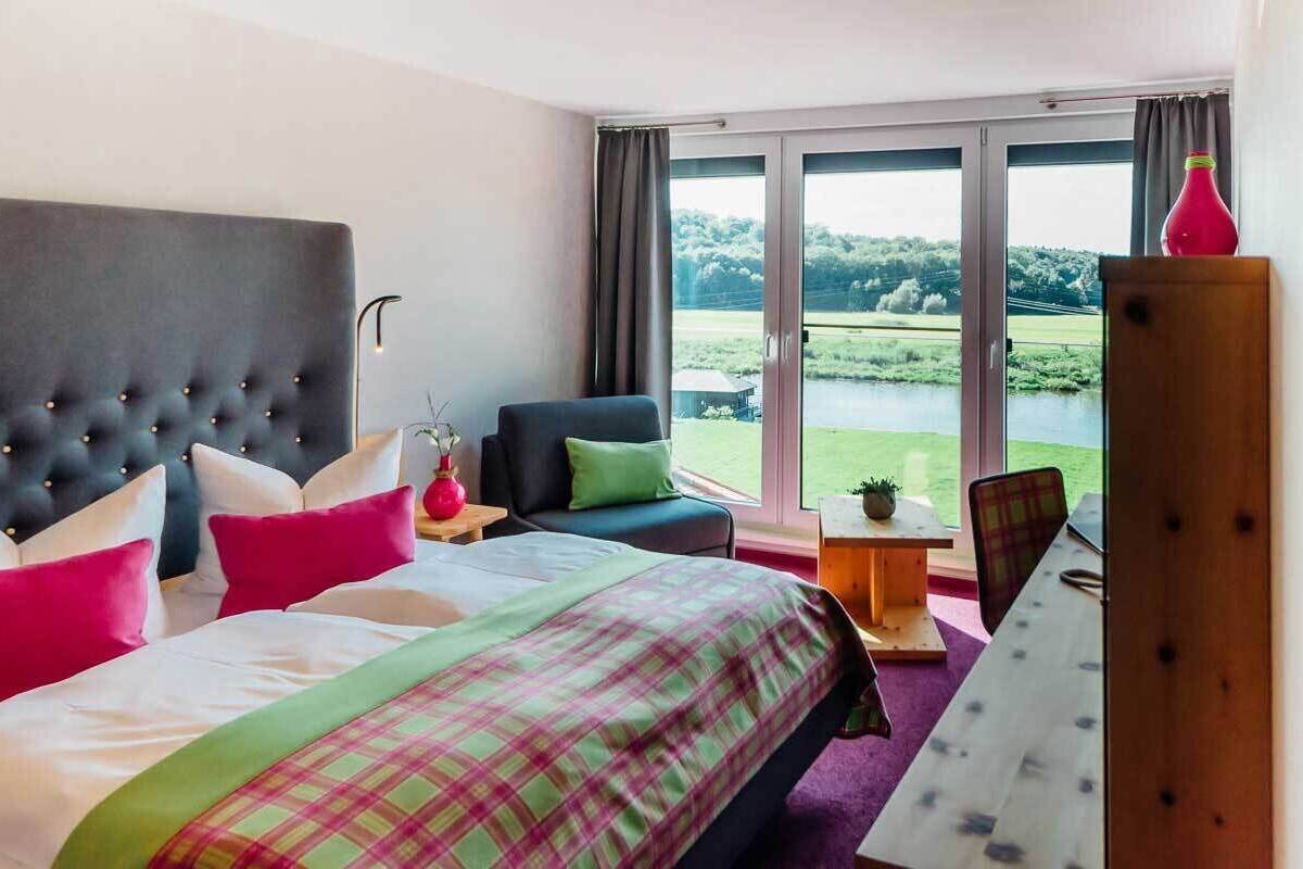 Junior Suite, 1 Double Bed, Non Smoking, River View | In-room safe, desk, free WiFi, bed sheets