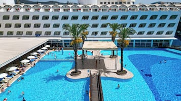 Kolam renang tertutup, kolam renang terbuka, payung kolam