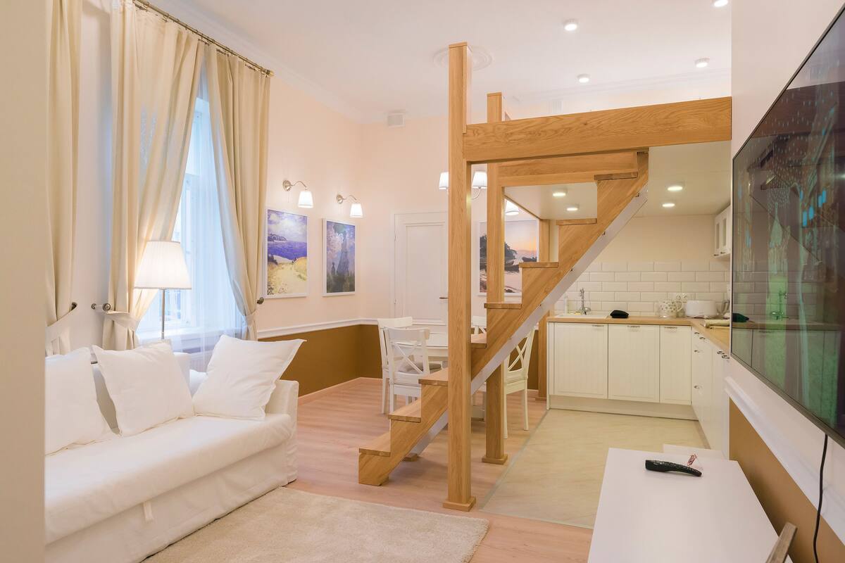 Suite (Duplex) | Safe på rommet, blendingsgardiner, lydisolert og strykejern/-brett