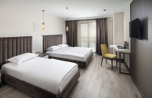 Üç Kişilik Oda | Minibar, odada kasa, masa, ses yalıtımı