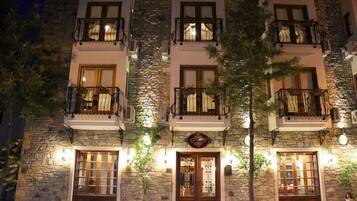 Front of property – evening/night