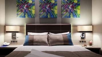 1 habitación, colchones con efecto memoria y minibar