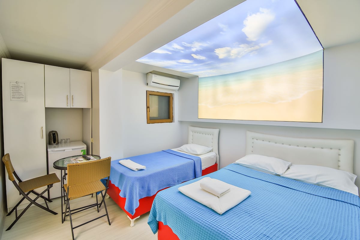Economy Triple Room (No view) | 1 bedroom, minibar, individually decorated, desk