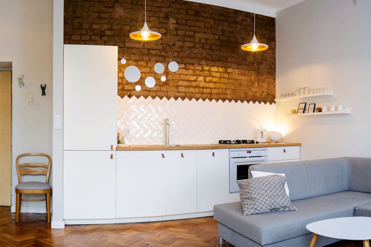 Apartment, 1 Bedroom (10/16 Marszałkowska street) | Living area | Flat-screen TV
