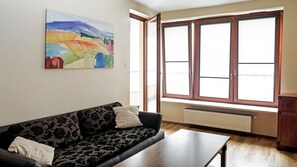 Huoneisto, 1 makuuhuone (15) | Oleskelualue | Taulutelevisio