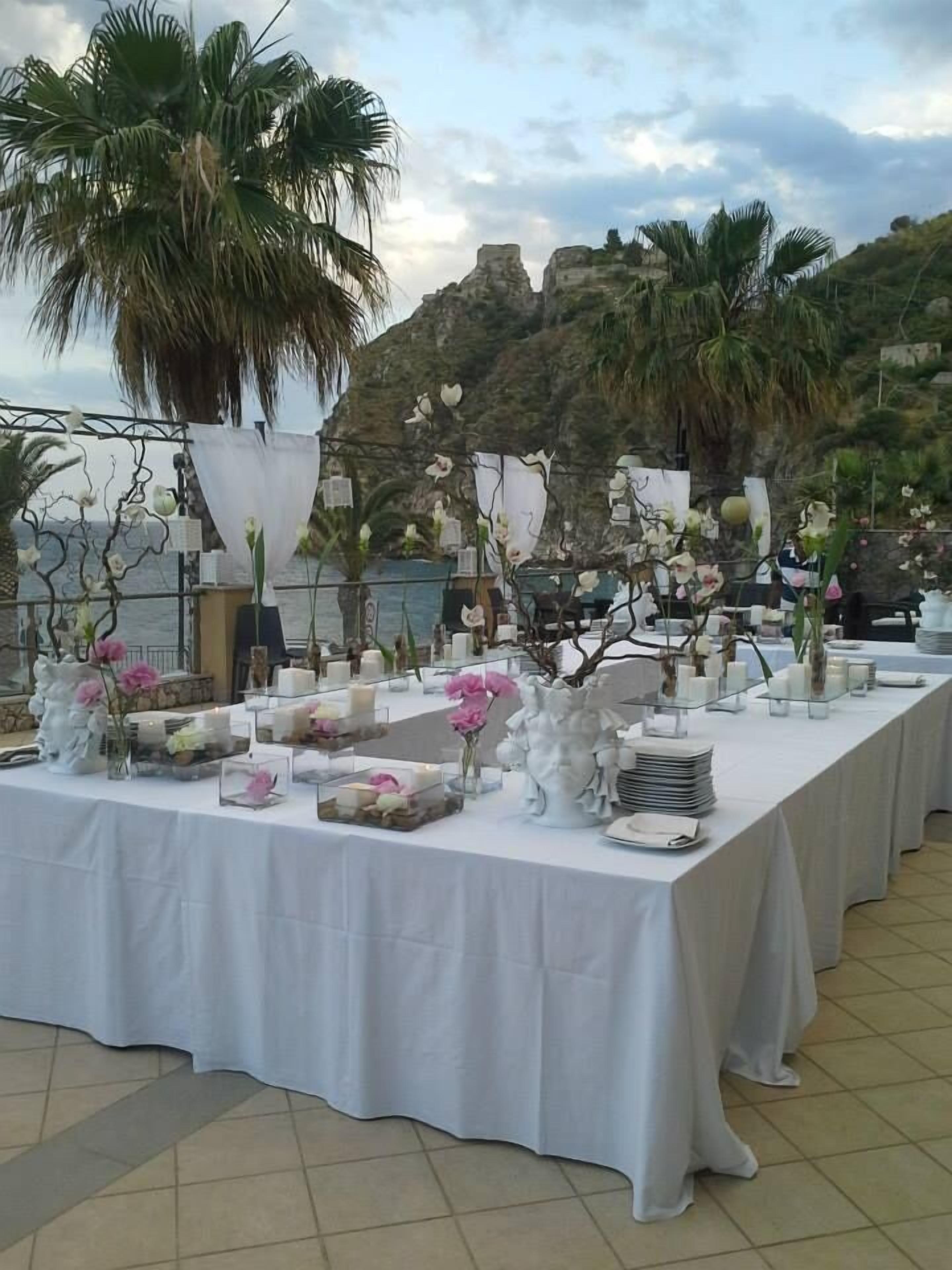 Aussenbereich für Bankette