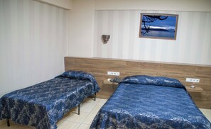 经济三人房 | 免费迷你吧物品、客房内保险箱、办公桌、隔音