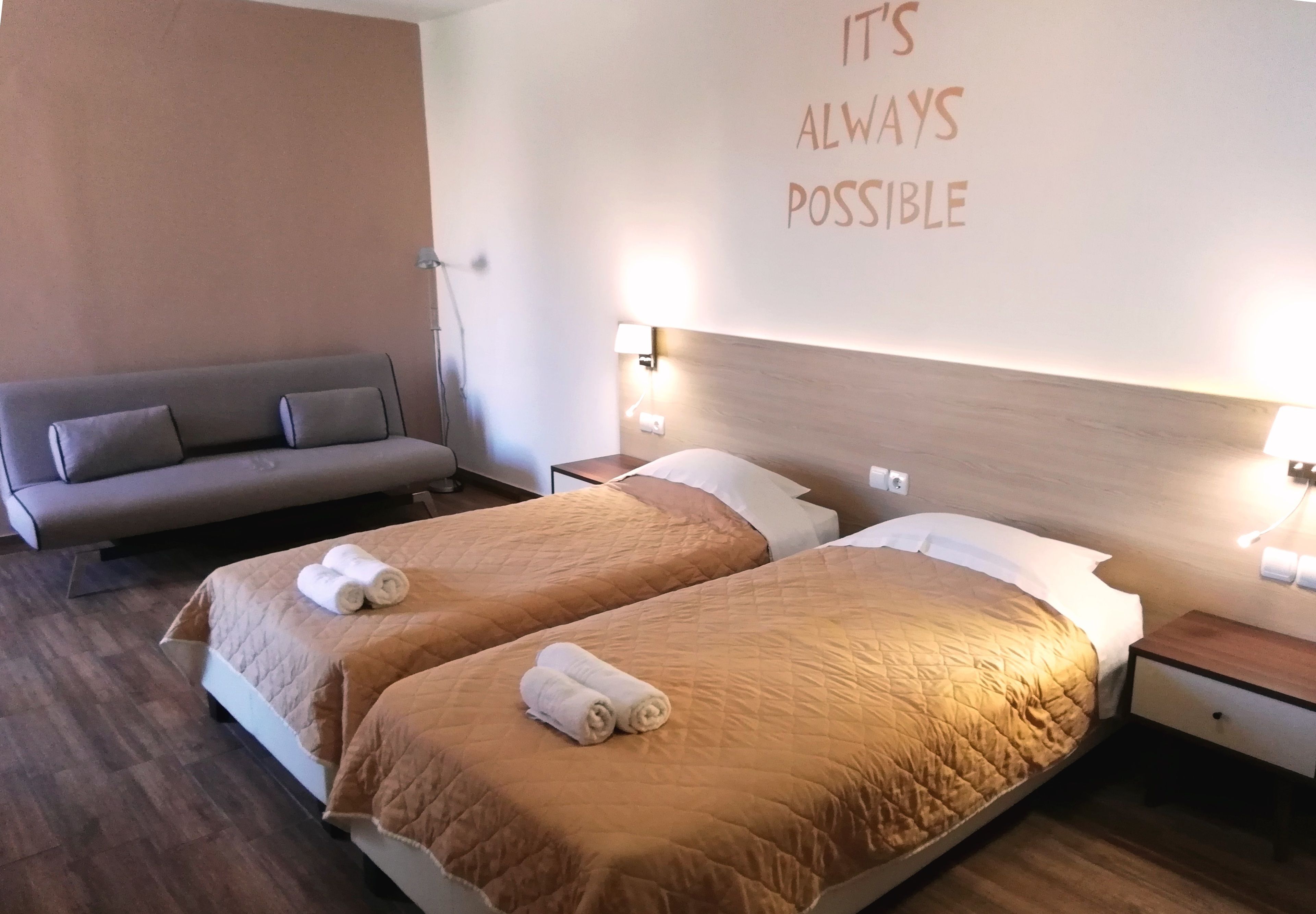 deluxe studio (3 adults) | desk, blackout curtains, soundproofing, iron/ironing board