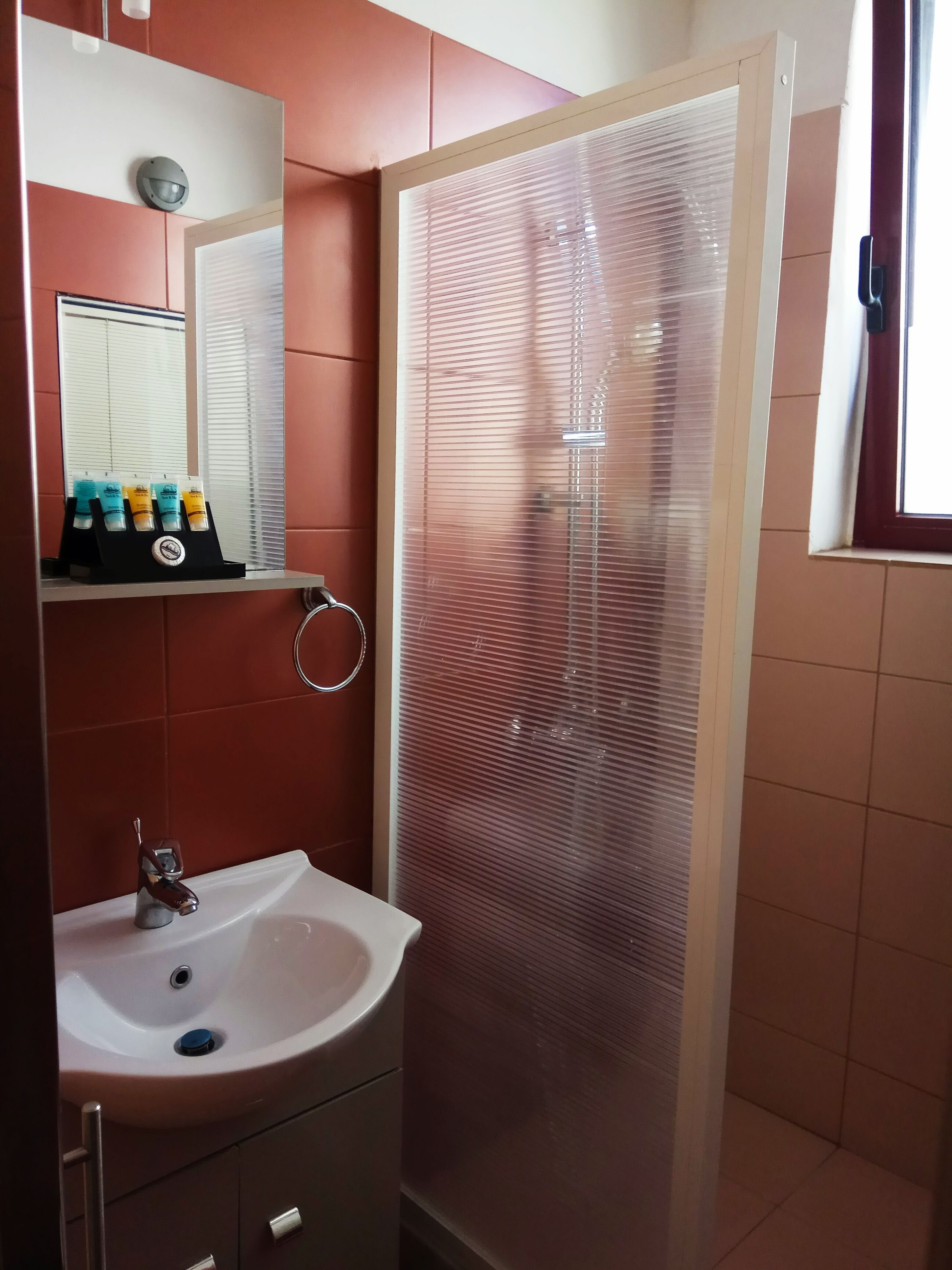deluxe studio (2 adults) | bathroom | shower, free toiletries, hair dryer, slippers
