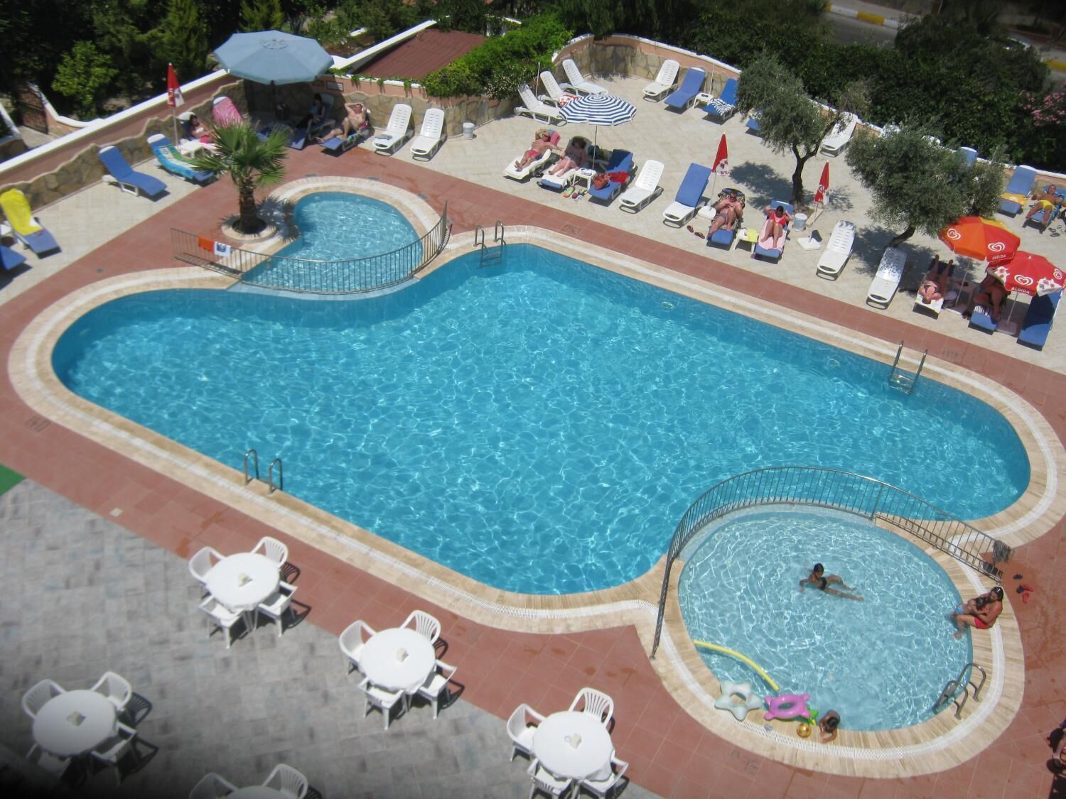 Outdoor pool, open 8:00 AM to 7:30 PM, pool umbrellas, sun loungers