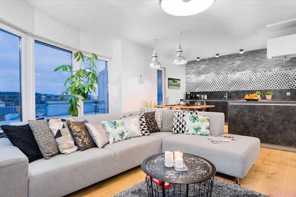 Leilighet (Penthouse) | Individuelt dekorert, individuelt innredet og skrivebord for bærbar PC