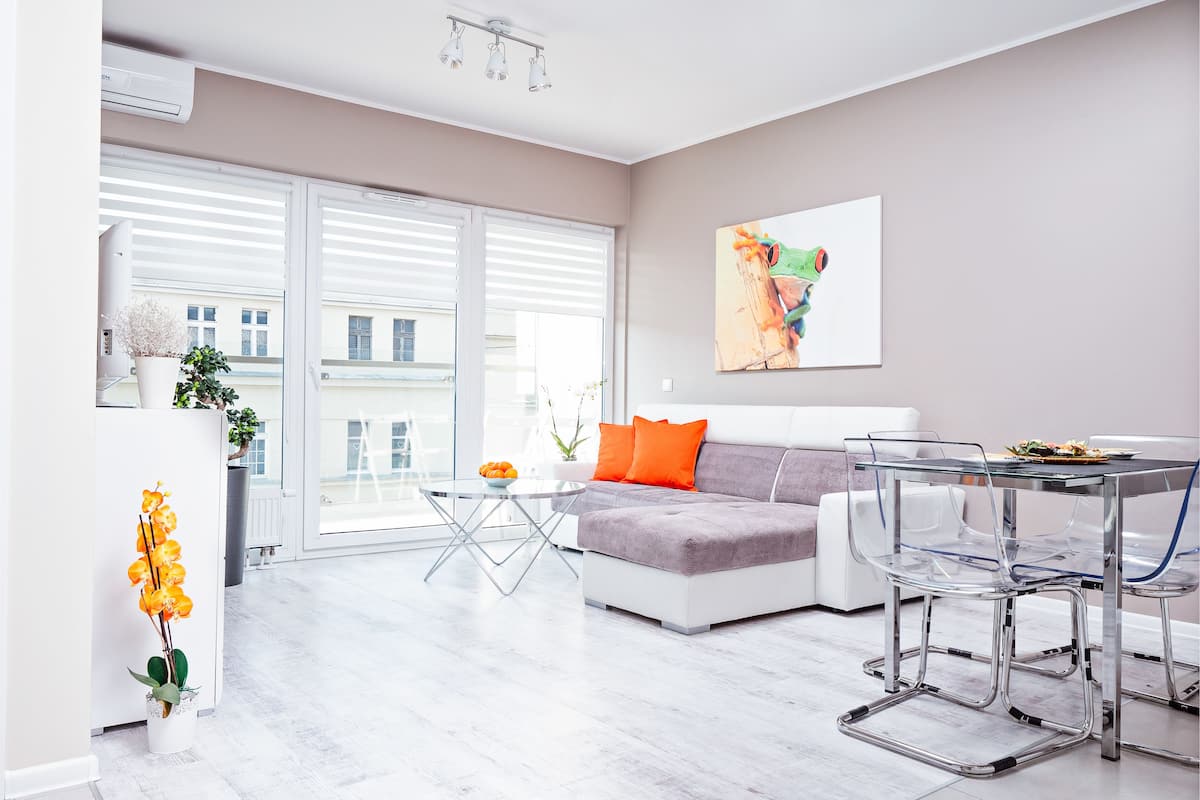 Apartment (Tokyo) | Living room | 55-inch flat-screen TV with cable channels, TV