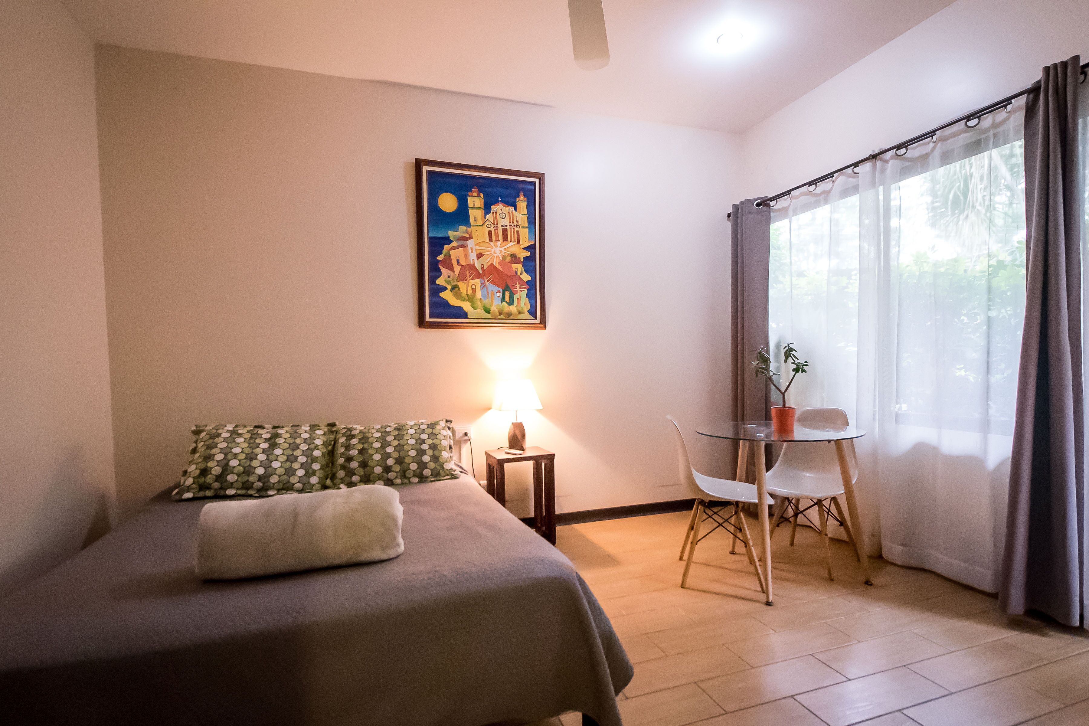 Down comforters, individually decorated, individually furnished