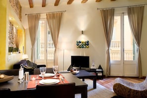 Appartement, 1 slaapkamer | Dineren in de kamer