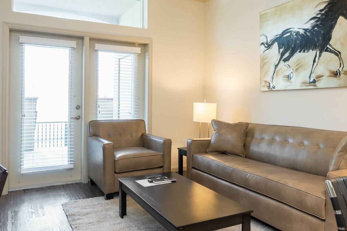 Luxury Apartment, 1 Bedroom | Living room | 40-inch LCD TV with cable channels, TV