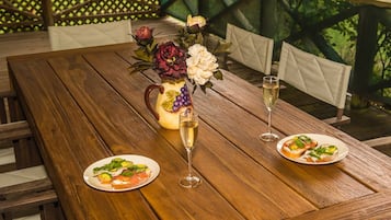 Huisje, 3 slaapkamers, uitzicht op bergen | Balkon