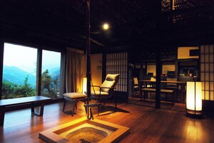 Casa em estilo japonês, cozinha, vista para a montanha (Ungai) | Edredons de pluma, Wi-Fi de cortesia, roupa de cama