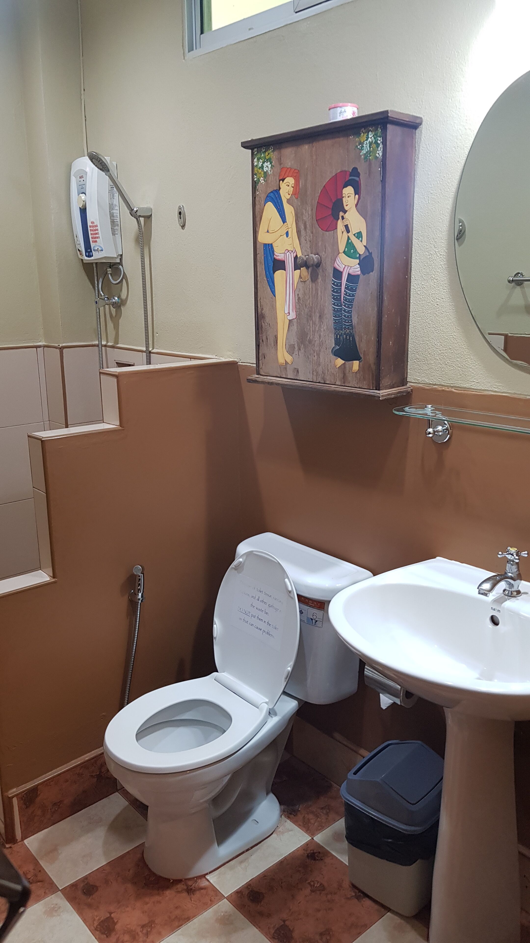 double room | bathroom | shower, hair dryer, towels, soap