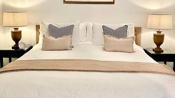 Apartment, 1 King-Bett | 1 Schlafzimmer, Bettwäsche aus ägyptischer Baumwolle