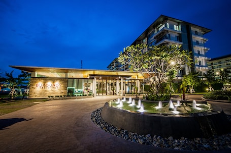 Front of property – evening/night. Burgundy Residence