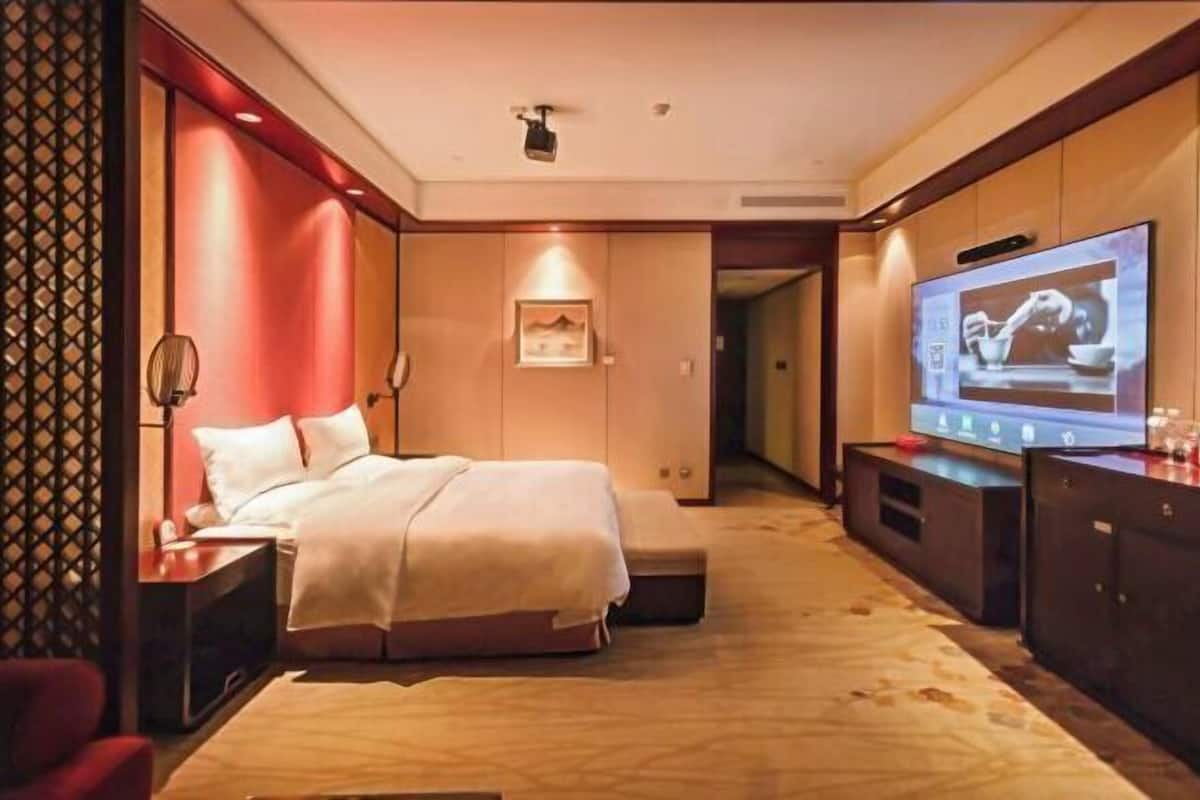 Minibar, coffres-forts dans les chambres, bureau, rideaux occultants