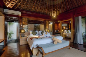 Villa Deluxe, piscina privada, vistas al valle | Ropa de cama de alta calidad, minibar, caja fuerte y escritorio