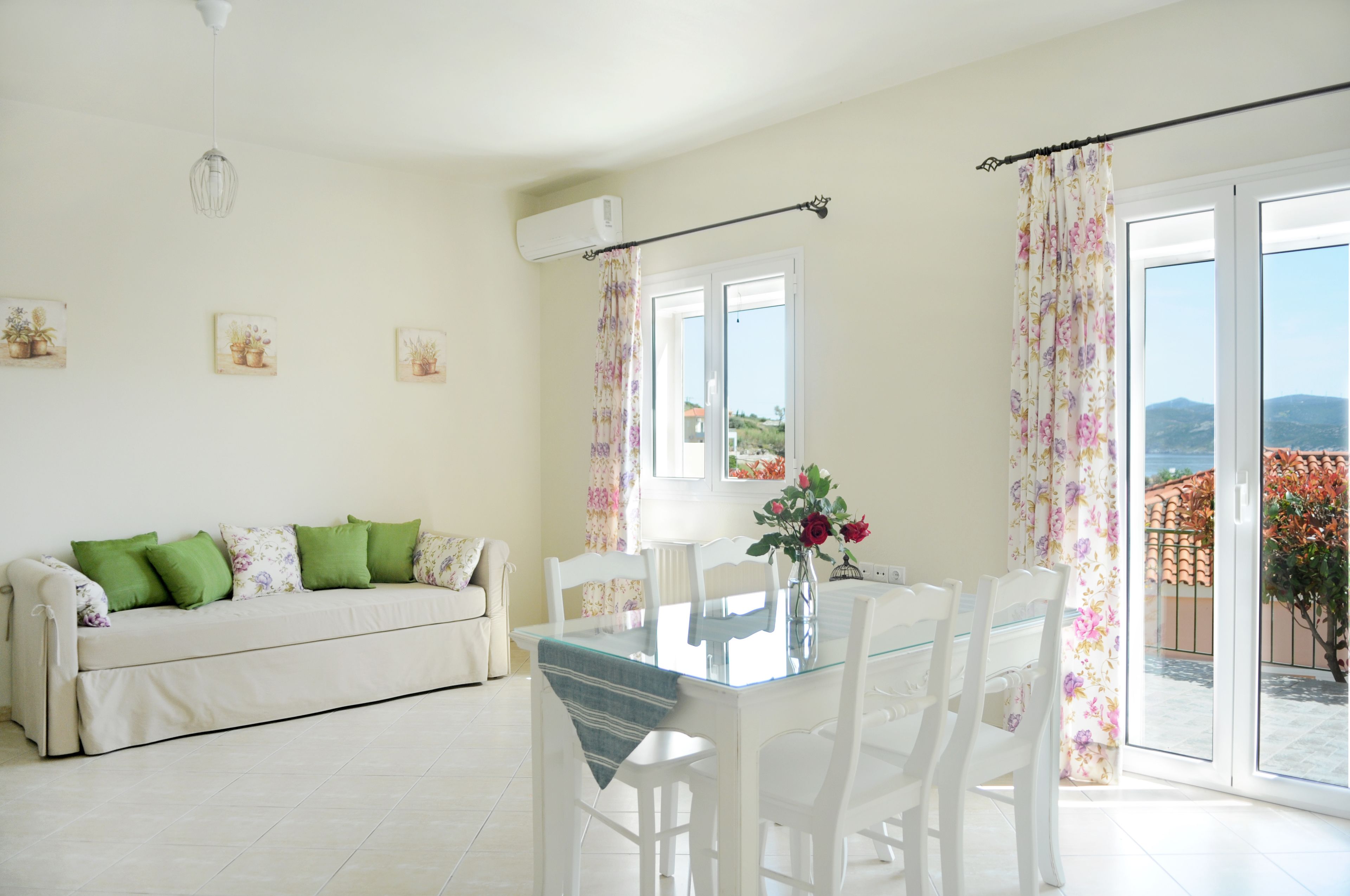 Apartment, 1 Bedroom, Sea View | Living area | TV