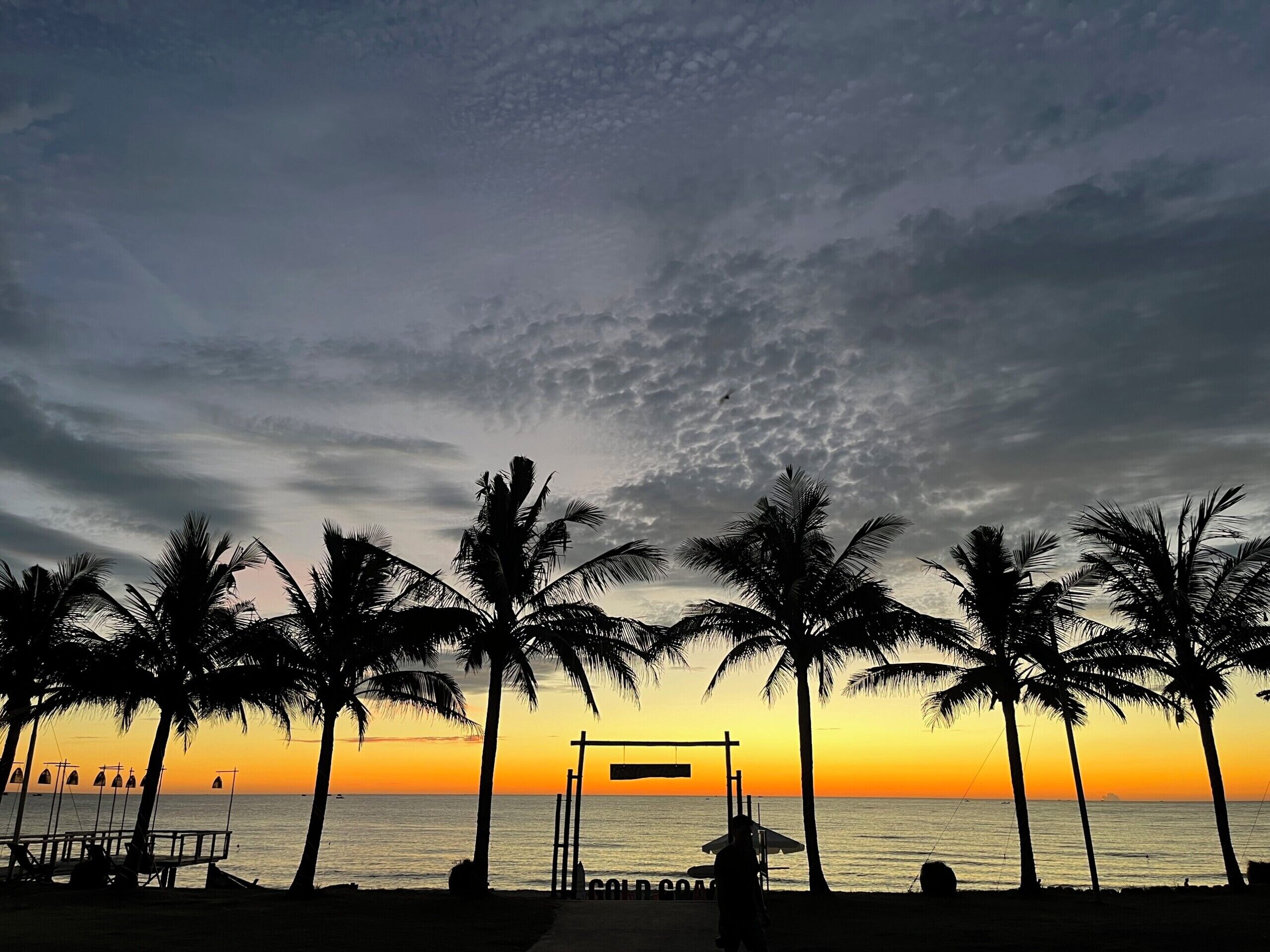 private beach, white sand