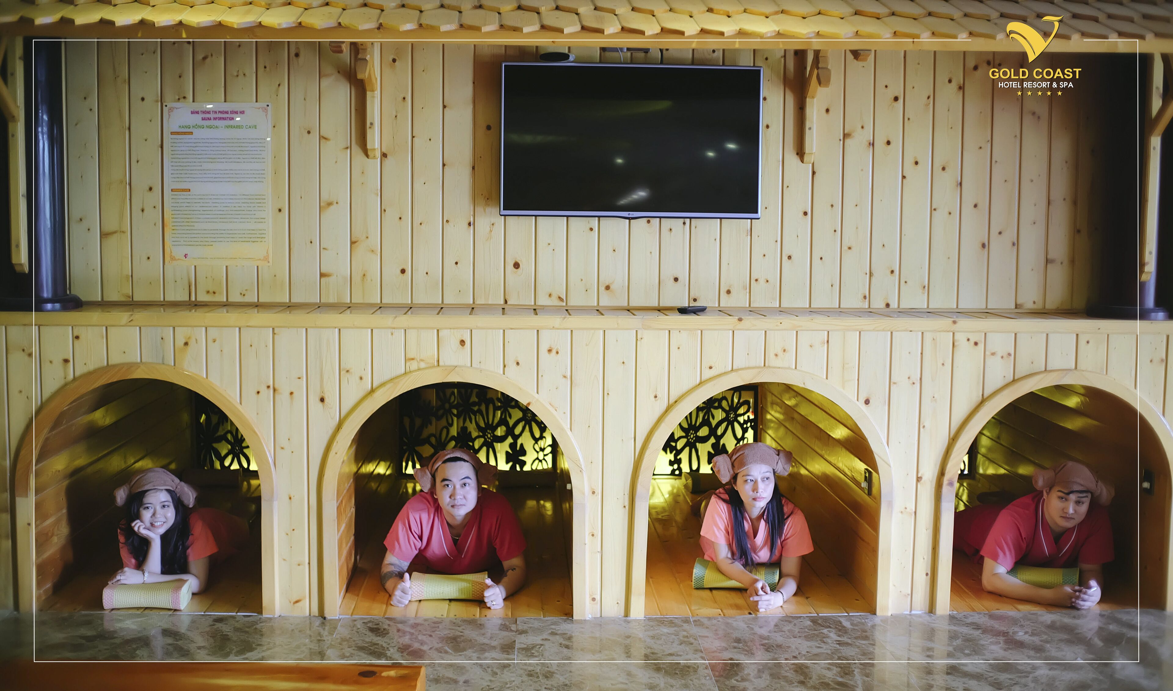 Un sauna, una bañera de hidromasaje, baño turco, tratamientos corporales