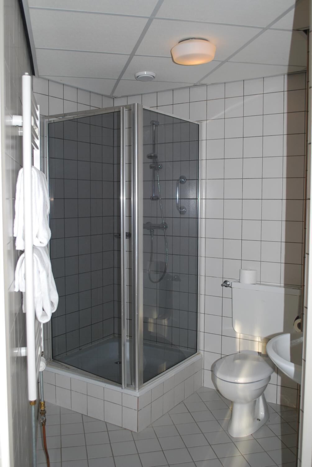 free toiletries, hair dryer, towels