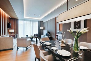 Suite, 3 Bedrooms | 1 bedroom, premium bedding, down comforters, free minibar