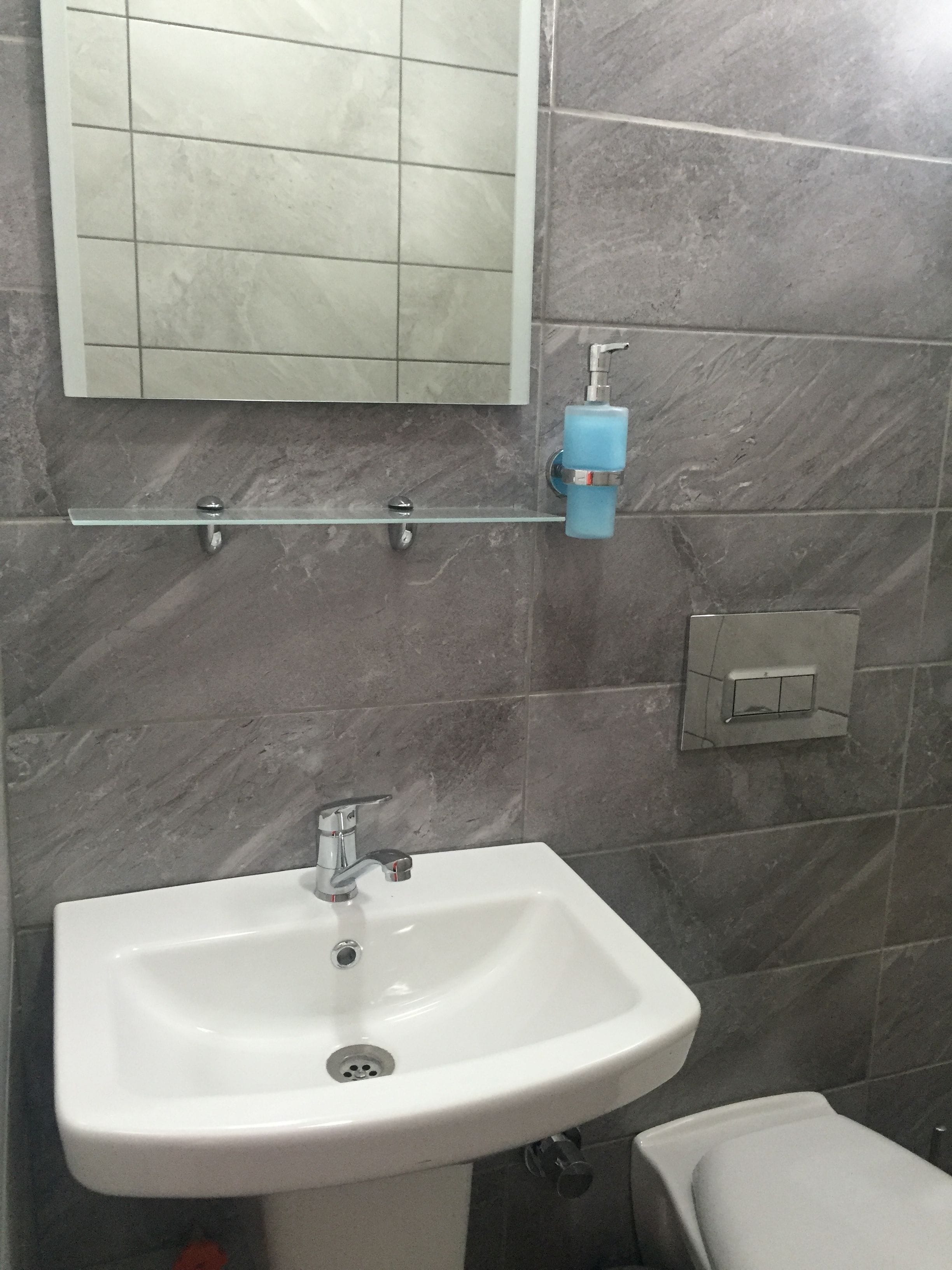 quadruple room | bathroom | shower, free toiletries, hair dryer, slippers
