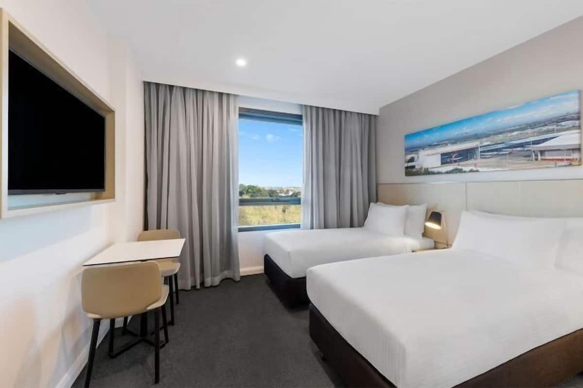 In-room safe, laptop workspace, blackout curtains, soundproofing