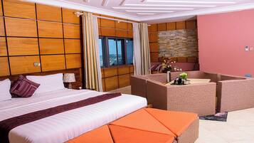 Minibar, desk, blackout curtains, soundproofing