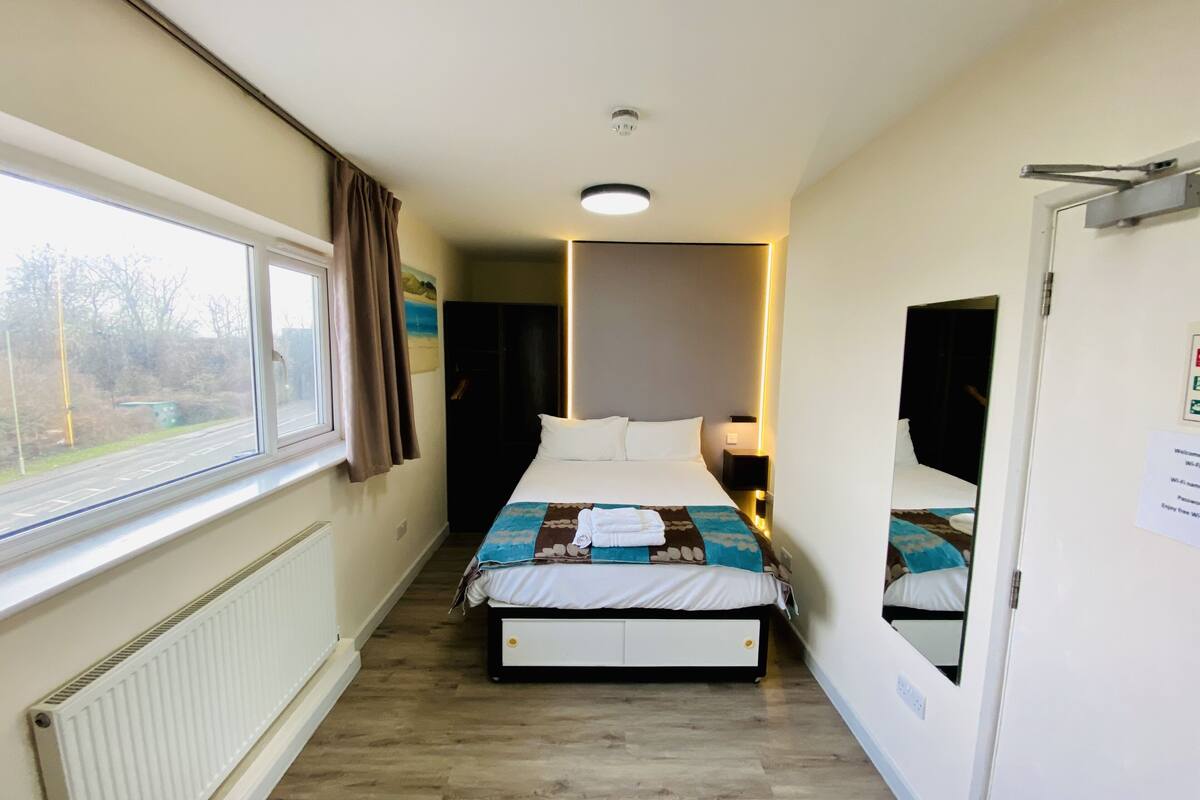 Desk, soundproofing, iron/ironing board (on request), cribs (surcharge)