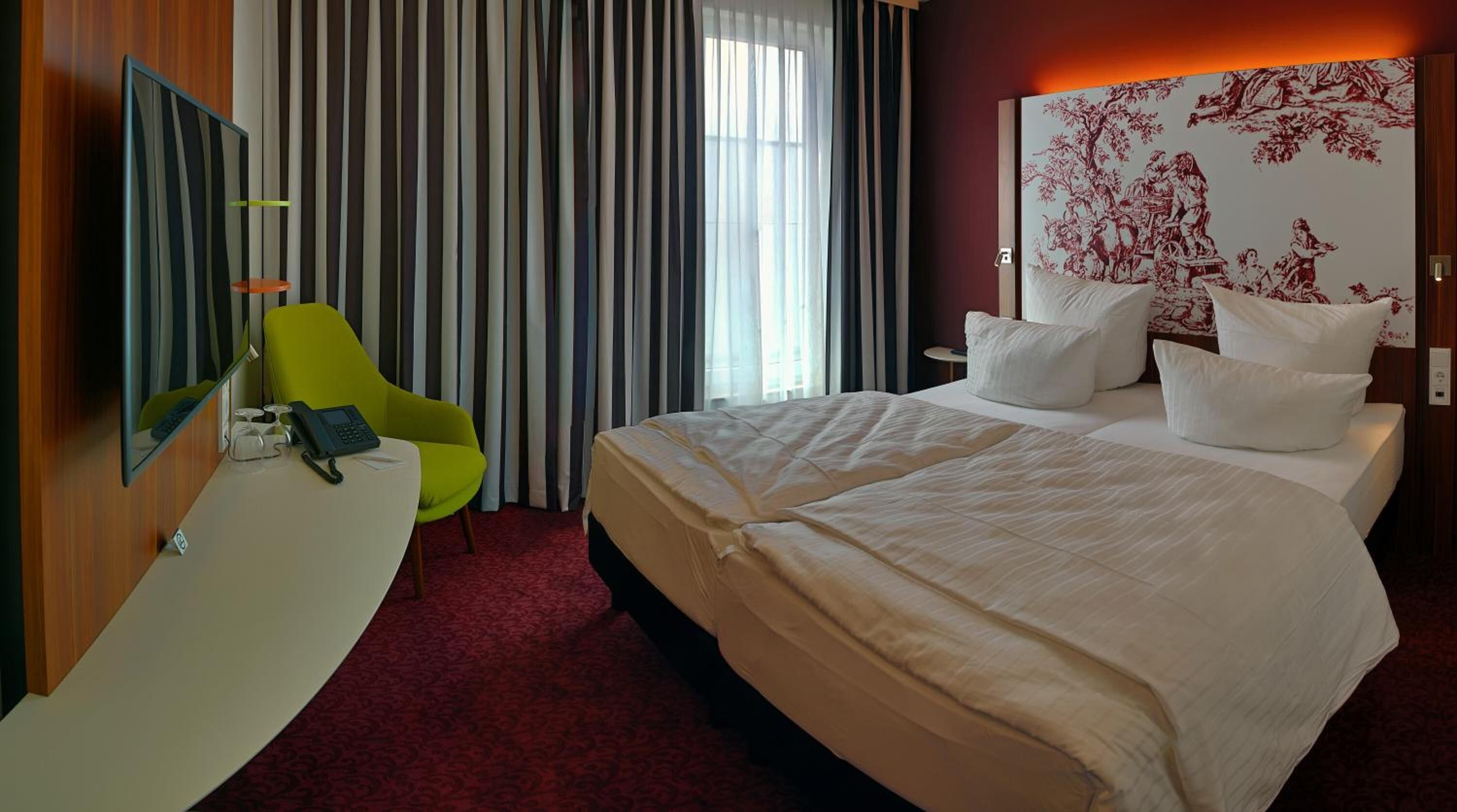 comfort double room | in-room safe, desk, soundproofing, iron/ironing board