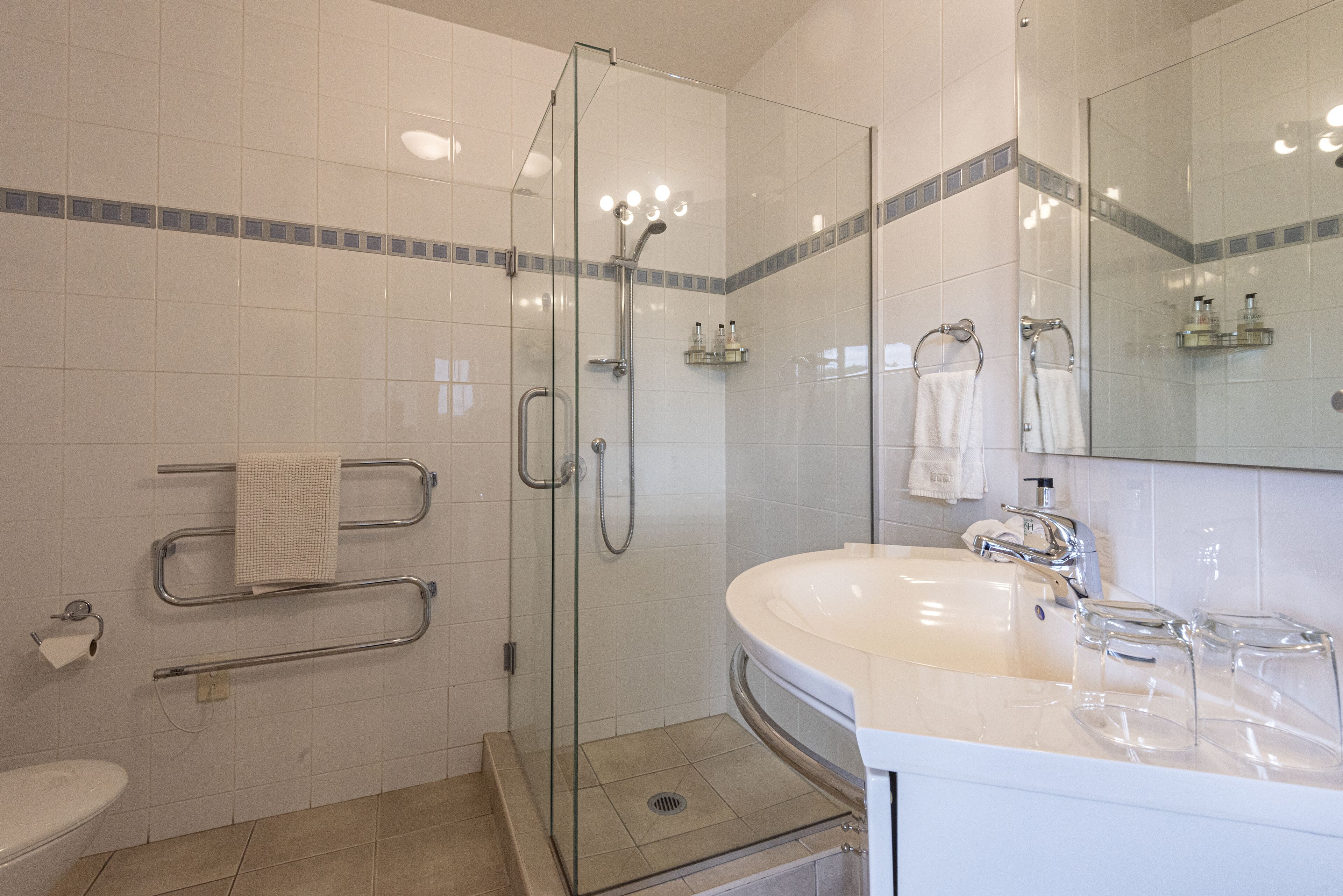 Deluxe Double Room, 1 King Bed, Private Bathroom | Bathroom | Free toiletries, hair dryer, bathrobes, towels