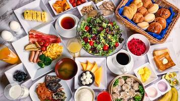 Daily buffet breakfast for a fee