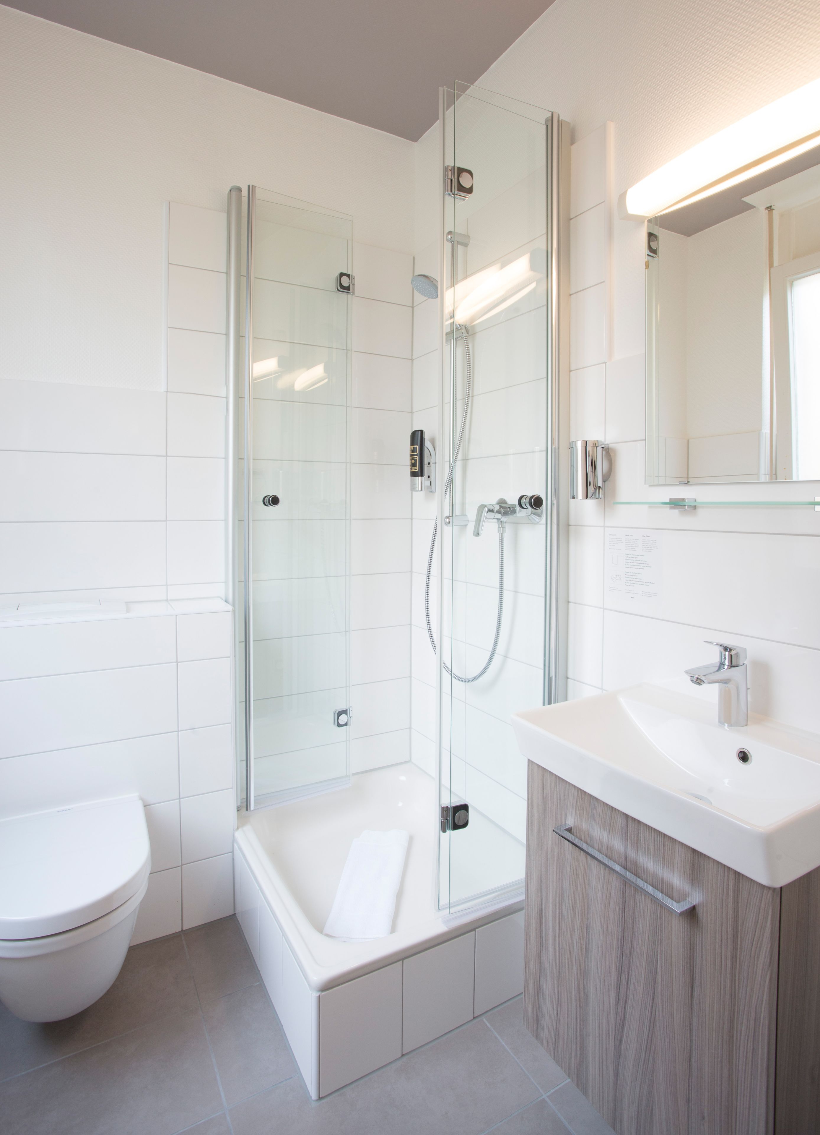 free toiletries, hair dryer, towels