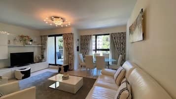 Apartment, 2 Bedrooms | Living area | Flat-screen TV