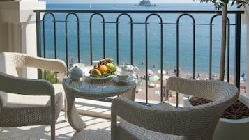Camera doppia, balcone, vista mare | Balcone