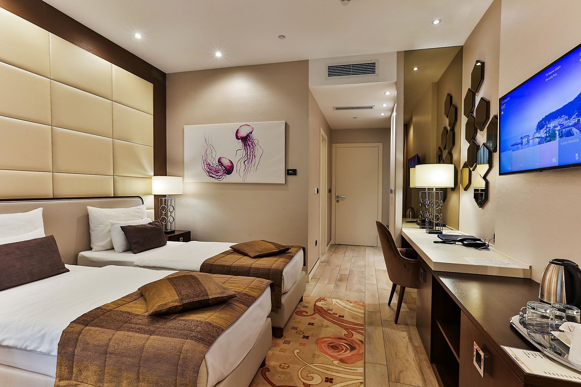 Habitación con 1 cama doble o 2 individuales, balcón, junto a la montaña | Vistas desde la habitación