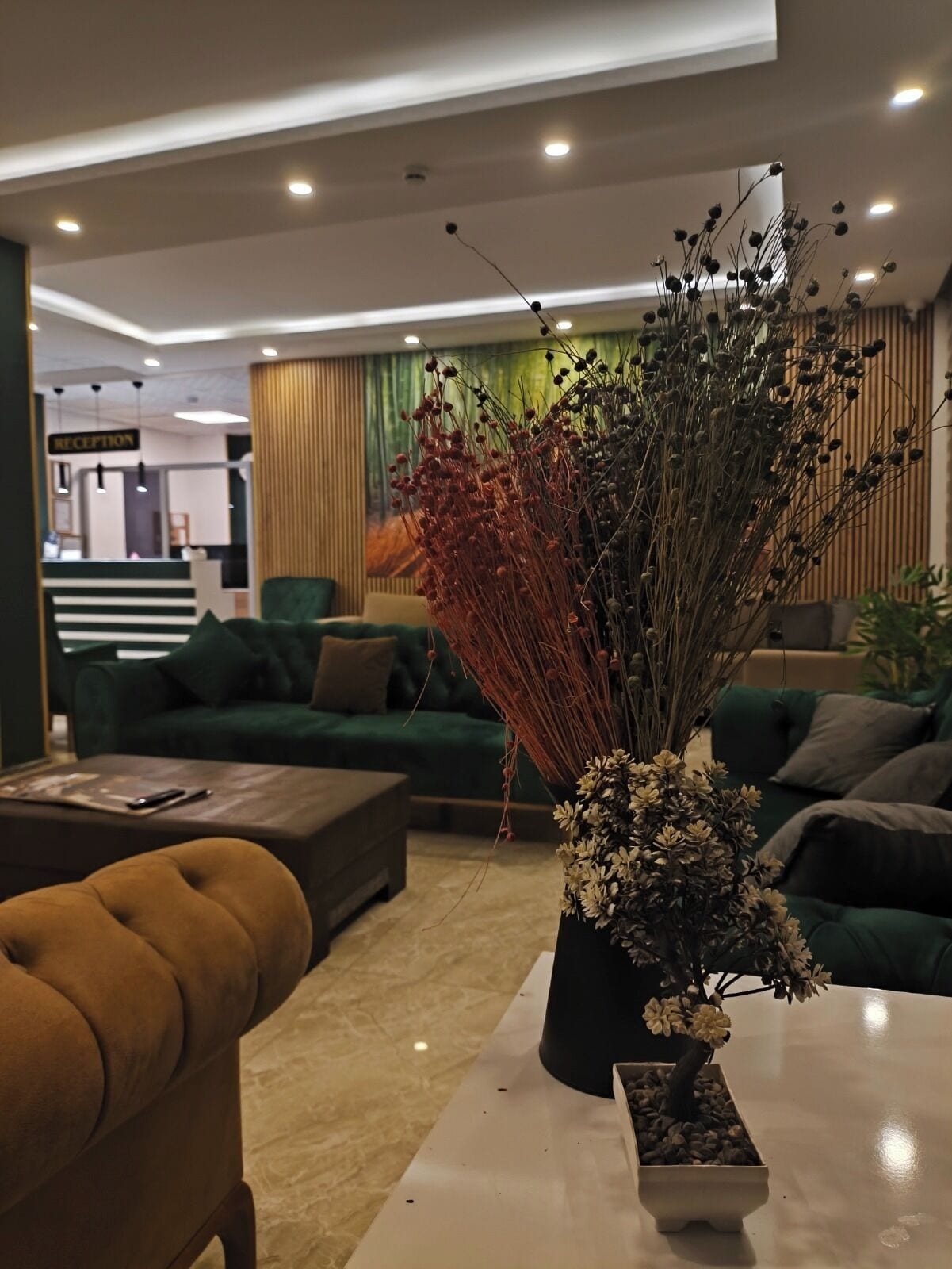 Sala de estar en el lobby