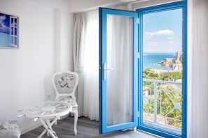 Chambre Double Deluxe, balcon, vue mer | Vue de la chambre