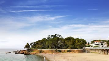 Beach nearby, white sand